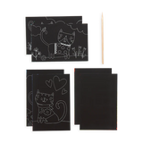 Ooly Scratch & Scribble Mini Scratch Art Kit - Cutie Cats