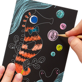 Ooly Scratch & Scribble Mini Scratch Art Kit - Friendly Fish