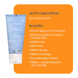 ThinkSport SPF 50 Clear Zinc Face Sunscreen, 2 oz