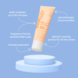 ThinkBaby SPF 50+ Baby Clear Zinc Sunscreen for Sensitive Skin, 3oz