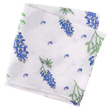 Little Hometown Muslin Swaddle Blanket: Bluebonnets