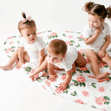 *NEW* Little Hometown Muslin Swaddle Blanket: Camellia