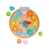 *NEW* Multi-Language + Counting + Colors Wooden Learning Clock
