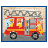 *NEW* Mudpuppy Fire Truck 12-Piece Pouch Puzzle