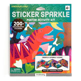 *NEW* Mudpuppy Dinosaur Land Sticker Sparkle Poster Activity Kit