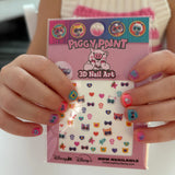*NEW* Piggy Paint 3-D Nail Art Stickers - SuperKitties