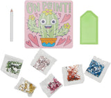 Ooly Razzle Dazzle DIY Mini Gem Art Kit - Cheery Cactus