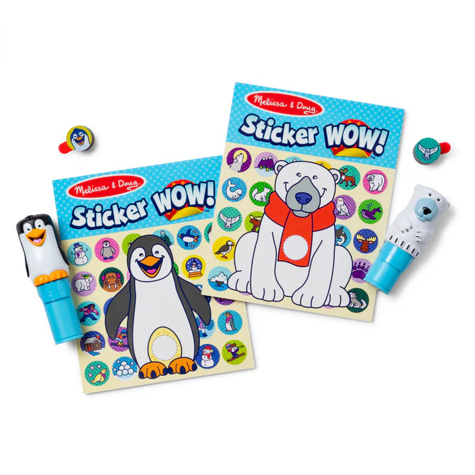 Melissa & Doug – Sticker WOW! Mini Bloc D’Activités + Recharge 200 Autocollants – Tamponneuse – Collection – Dès 3 Ans
