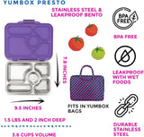 Yumbox Presto Stainless Steel Leakproof Bento Box, Purple
