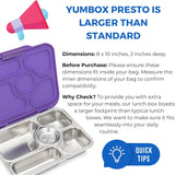 Yumbox Presto Stainless Steel Leakproof Bento Box, Purple