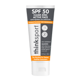 ThinkSport Clear Zinc Daily Face Sunscreen SPF 50
