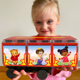 Magna-Tiles CreateOn Daniel Tiger Ride Along Trolley 15-Piece Set