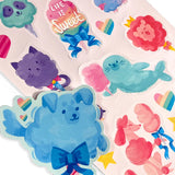 Ooly Stickiville Fluffy Cotton Candy Scented Stickers