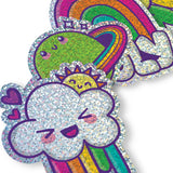 Ooly Stickiville Happy Rainbows Holographic Vinyl Sticker Pack