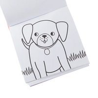 Ooly Carry Along Coloring Book and Crayon Kit - Pet Pals