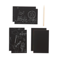 Ooly Scratch & Scribble Mini Scratch Art Kit - Safari Party