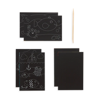 Ooly Scratch & Scribble Mini Scratch Art Kit - Friendly Fish