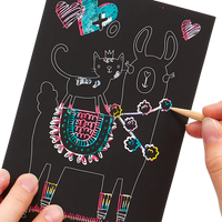 Ooly Scratch & Scribble Mini Scratch Art Kit - Funtastic Friends
