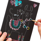 Ooly Scratch & Scribble Mini Scratch Art Kit - Funtastic Friends
