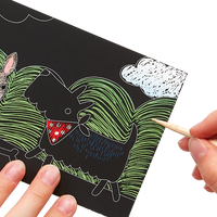 Ooly Scratch & Scribble Mini Scratch Art Kit - Playful Pups