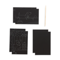Ooly Scratch & Scribble Mini Scratch Art Kit - Playful Pups