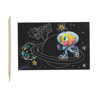 Ooly Scratch & Scribble Mini Scratch Art Kit - Wacky Universe