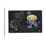 Ooly Scratch & Scribble Mini Scratch Art Kit - Wacky Universe