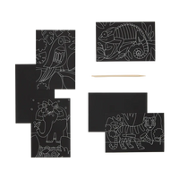 Ooly Scratch & Scribble Mini Scratch Art Kit - Jungle Fun