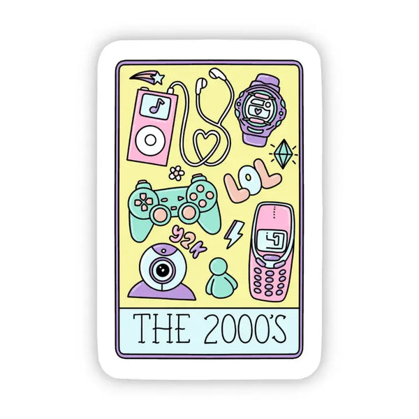 Big Moods 'The 2000s' Tarot Card Vinyl Sticker