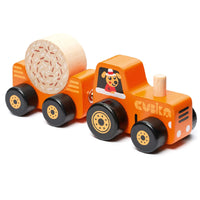 *NEW* Cubika Magnetic Wooden Toy Tractor