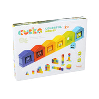 *NEW* Cubika Wooden Construction Set Colorful Houses
