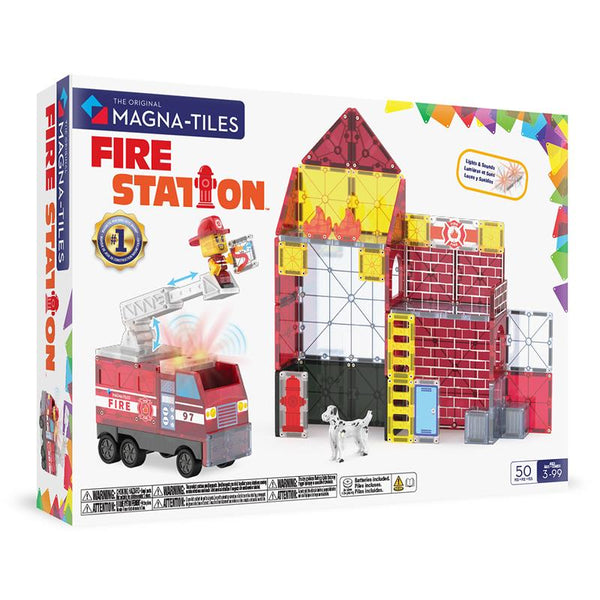 *NEW* Magna-Tiles Fire Station 50-Piece Set