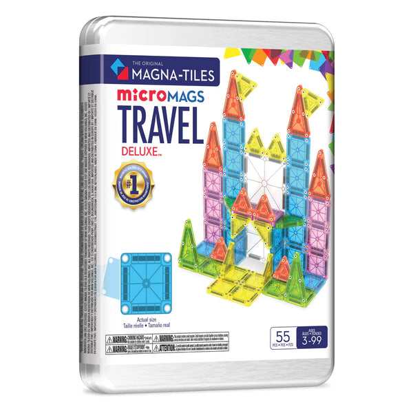 *NEW* Magna-Tiles microMAGS 55-Piece Travel Set Deluxe