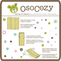 OsoCozy Better Fit Unbleached Cotton Prefolds, 6-Pack