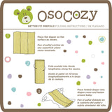 OsoCozy Better Fit Unbleached Cotton Prefolds, 6-Pack