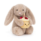 Jellycat Bashful Beige Bunny Birthday (LIMIT 1)