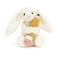 Jellycat Bashful Bunny with Pencil (LIMIT 1)