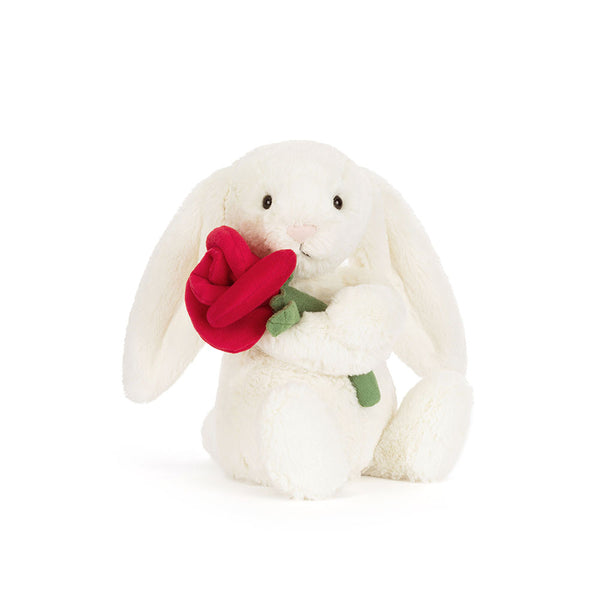 *COMING SOON* Jellycat Bashful Cream Bunny with Rose