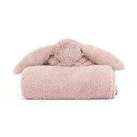 Jellycat Bashful Luxe Bunny Rosa Blankie with Gift Box