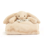 Jellycat Bashful Luxe Bunny Willow Blankie with Gift Box