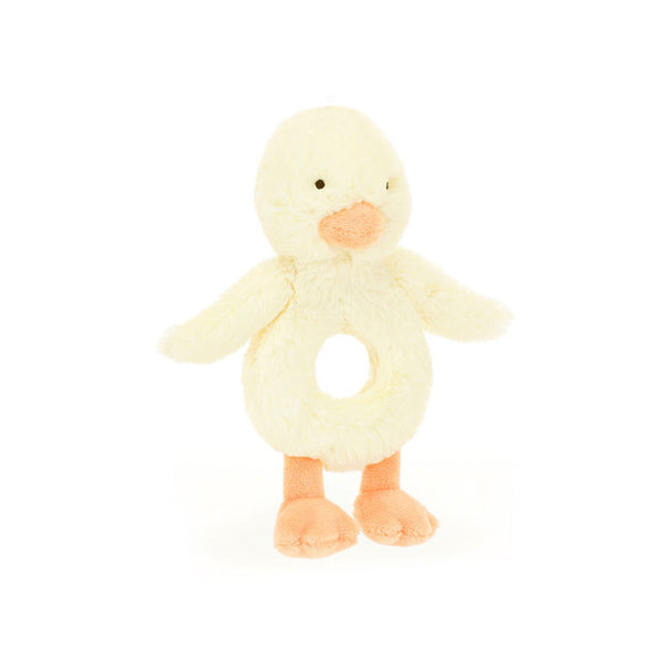 *NEW* Jellycat Bashful Duckling Ring Rattle