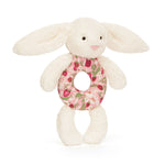 *NEW* Jellycat Blossom Cream Bunny Berry Ring Rattle