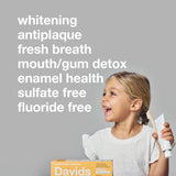 *NEW* Davids Kids + Adults Nano-Hydroxyapatite Premium Toothpaste - Orange Vanilla