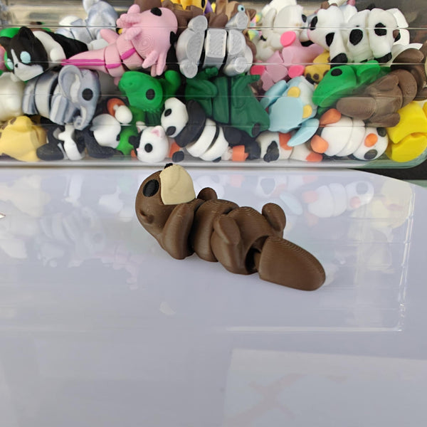 *NEW* Ruby's Dragons Tiny 3D Printed Otter Fidgets