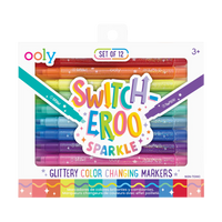 *NEW* Ooly Switch-eroo Sparkle Glittery Color Changing Markers, 12-Pack