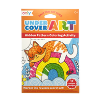 Ooly Undercover Art Hidden Pattern Coloring Activity Cards - Smitten Kittens