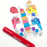 Ooly Undercover Art Hidden Pattern Coloring Activity Cards - Unicorn Friends