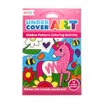 Ooly Undercover Art Hidden Pattern Coloring Activity Cards - Unicorn Friends