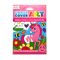 Ooly Undercover Art Hidden Pattern Coloring Activity Cards - Unicorn Friends
