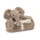 Jellycat Smudge Elephant Blankie with Gift Box